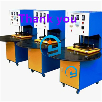 Automatic cushion embossing high frequency hot melt machine